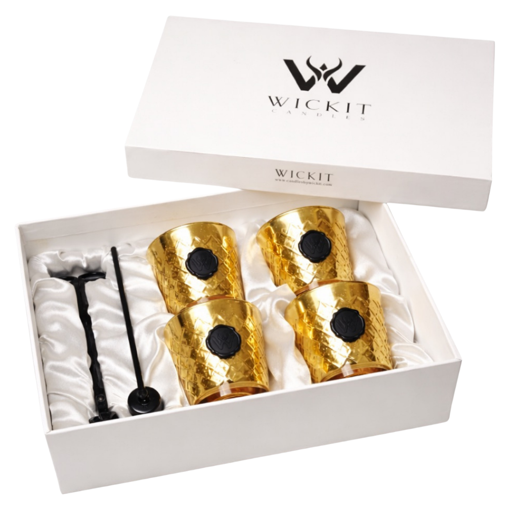 Signature Wickit Gift Set: Golden Facet 3" x 3"