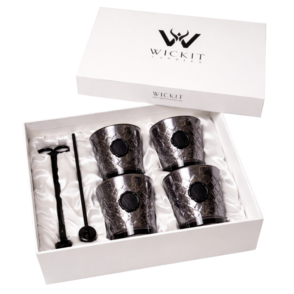 Signature Wickit Gift Set: Smoked Lattice 3" x 3"