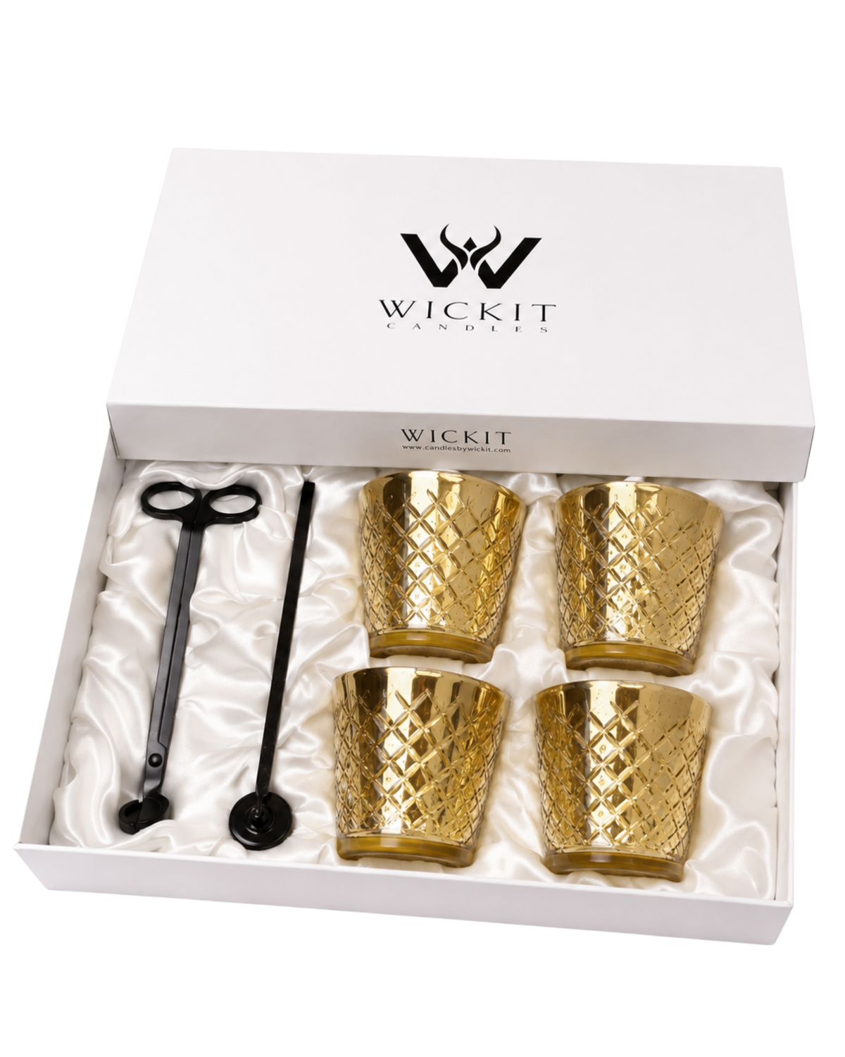 Signature Wickit Gift Set: Golden Facet 3" x 3"