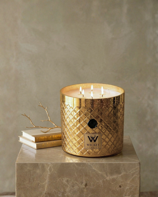 Golden Facet 9" x 9"