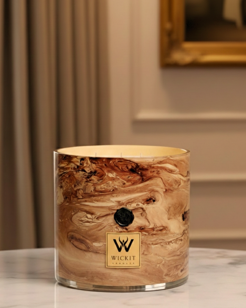 Walnut Marble 9" x 9"